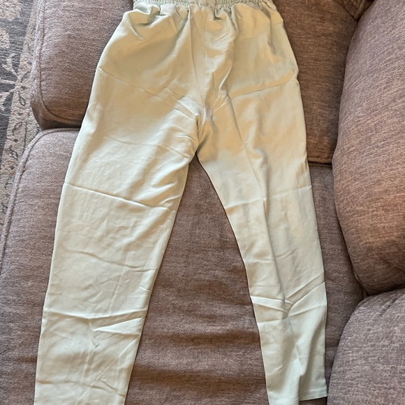 Mint green Paper bag trouser pants. Great for work or a night out. - Picture 3 of 5